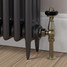 T-TRV-019-AG-AB-BLACK-HEAD-LS00 - Eastbury Traditional Manual Angled Antique Brass Radiator Valves With Sleeves T-TRV-019-AG-AB-BLACK-HEAD-LS00 - Eastbury Traditional Manual Angled Antique Brass Radiator Valves With Sleeves